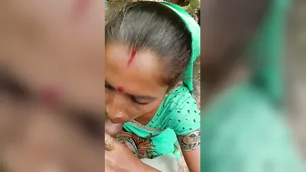 Local Village Slut Sucking Dick Deep In The Forest For Cash