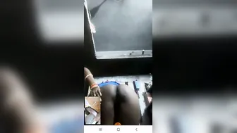 My Village GF Bending Over Showing Her Beautiful Brown Ass