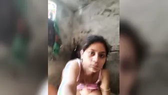 Real Housewife From Village Bathing Naked Caught On Film