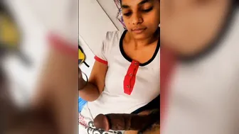 Cute GF Oiling His Dick Before Riding Him In Bedroom