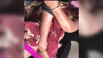 Driver Fingering Mature Aunty In Backseat Private Car Footage