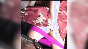 Driver Fingering Mature Aunty In Backseat Private Car Footage