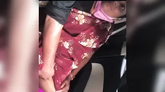 Driver Fingering Mature Aunty In Backseat Private Car Footage