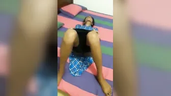 Hairy Pussy GF Riding Her Boyfriend In Bedroom Amateur