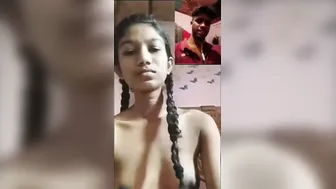 Shy Desi GF Nervously Exposing Her Petite Breasts On Camera