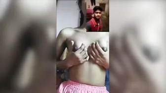 Shy Desi GF Nervously Exposing Her Petite Breasts On Camera