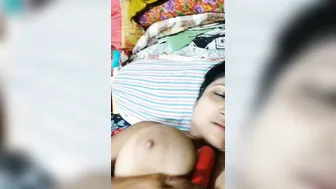 Horny Bengali Housewife Fucking Herself With Toy On Camera