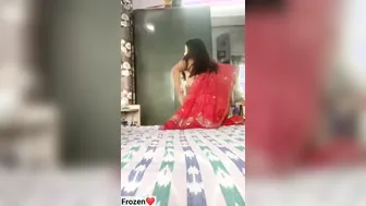 Innocent Girl Slowly Removing Her Saree Revealing Naked Curves