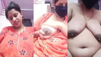Married Bhabhi Flashing Heavy Tits During Late Night Cam Session