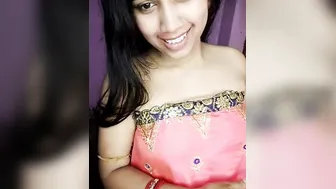 Pretty Married Woman Exposing Her Natural Tits On Webcam Today