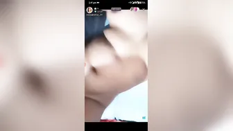 Naughty Bhabhi Stripping Completely Nude During Live Broadcast