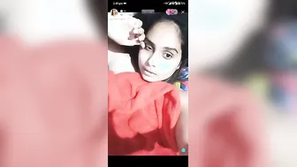 Naughty Bhabhi Stripping Completely Nude During Live Broadcast