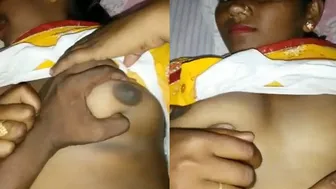Devar Squeezing His Bhabhis Soft Tits During Private Cam Show
