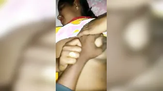 Devar Squeezing His Bhabhis Soft Tits During Private Cam Show