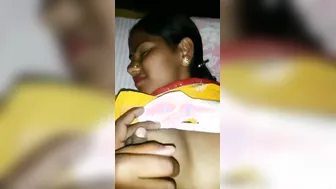 Devar Squeezing His Bhabhis Soft Tits During Private Cam Show