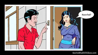 Busty Bhabhi Seducing The Salesman In Her Bedroom This Morning