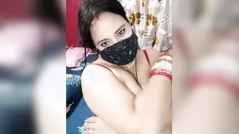 Busty Married Woman Stripping And Playing Live For Stranger
