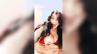 My Busty Bhabhi Playing With Her Huge Tits On Camera