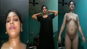 Rural Bhabhi Stripping Naked Showing Off Her Thick Body At Home