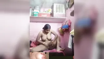 Horny Married Bhabhi Getting Herself Off On Camera Alone