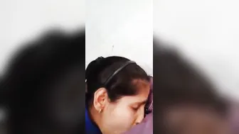 Pretty GF Swallowing His Small Dick With Her Wet Mouth