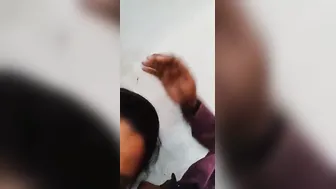 Pretty GF Swallowing His Small Dick With Her Wet Mouth