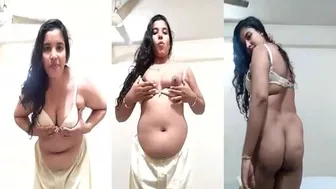 Big Booty Mallu Wife Stripping Completely Naked On Video Call