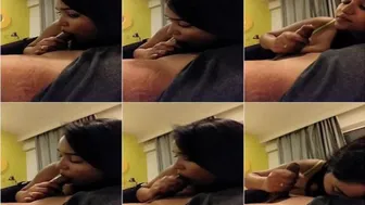 Local Girl Giving Roadside Blowjob Captured On Mobile Phone