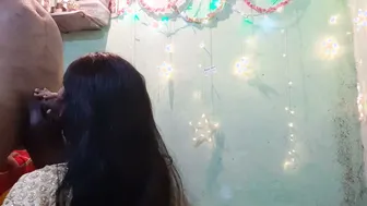 Married Bhabhi On Her Knees Pleasing Her Lover Behind Locked Door