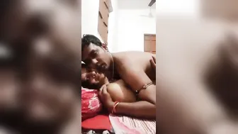 Indian Couple Making Their First Private Video Together At Home