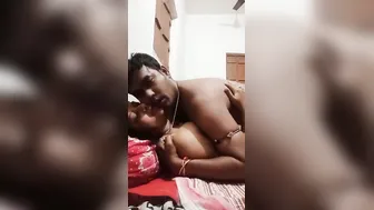 Indian Couple Making Their First Private Video Together At Home
