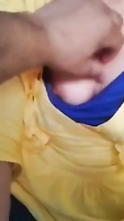 Dilettante girl acquires her firm boobs squeezed and bare by bf