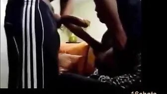 Sexy college girl enjoys hardcore sex with her ex lover