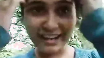 Wicked lad have some outdoor enjoyment with her nice-looking girlfriend