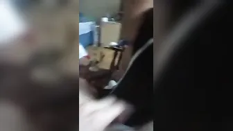 Corpulent legal age teenager gal gives a worthy blowjob to her boyfriends large dick