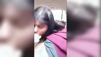 A hawt college girl enjoys hardcore sex in the back seat of a car