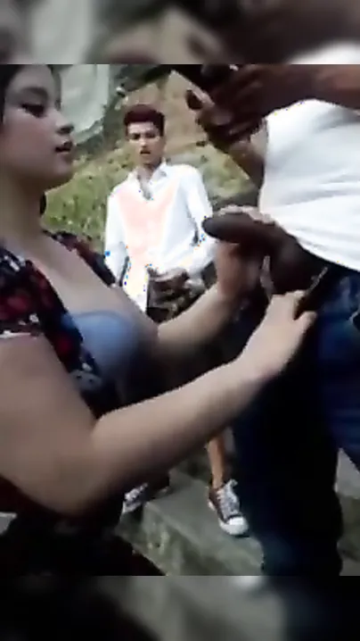 Large breasts beauty enjoys outdoor threesome with her most excellent friends