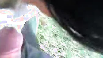 Lewd beauty gives her boyfriend an early morning oral-job