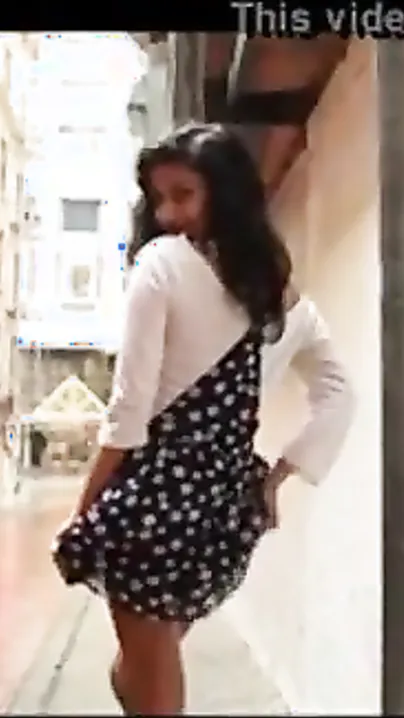 Outdoor seduction and teasing by a gorgeous NRI hotty