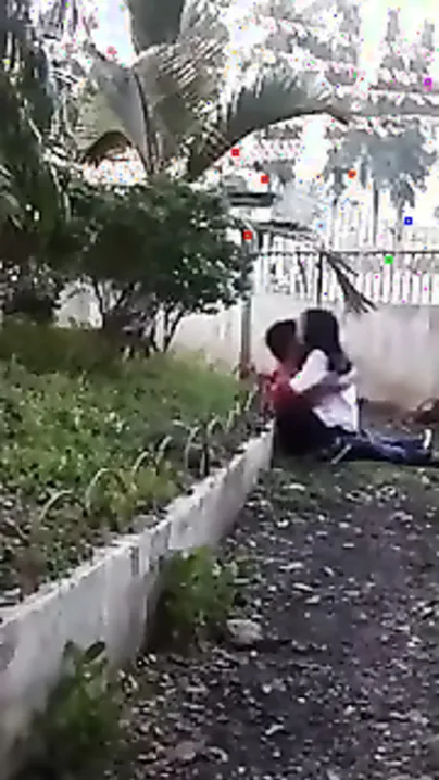Concupiscent college pair have a fun a quick outdoor fuck with bf