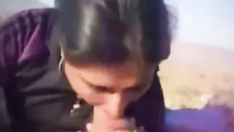 Bhabhi gives her spouse a worthy oral-stimulation and swallows his cum