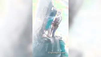 Hidden webcam catches a college wench fucking the hostel guard