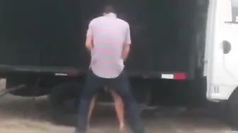 NRI cutie sucks and copulates her lover behind a truck