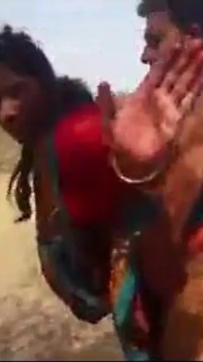Indian village aunty sex clip with hubby outdoors