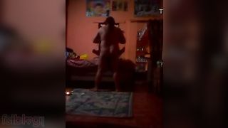 Aged lad copulates a newly wed bhabhi a hardcore home sex session