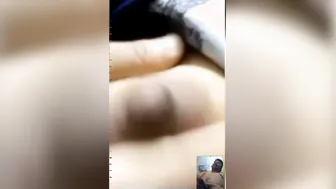 Sexy Indian Babe Flashing Her Big Tits During Video Call Chat