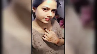Sexy Indian Babe Flashing Her Big Tits During Video Call Chat