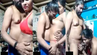 Desi Lovers Having Steamy Sex While Chatting On Video Call