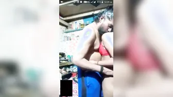 Desi Lovers Having Steamy Sex While Chatting On Video Call