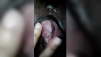 College GF Fingering Her Soaking Wet Pussy At Home